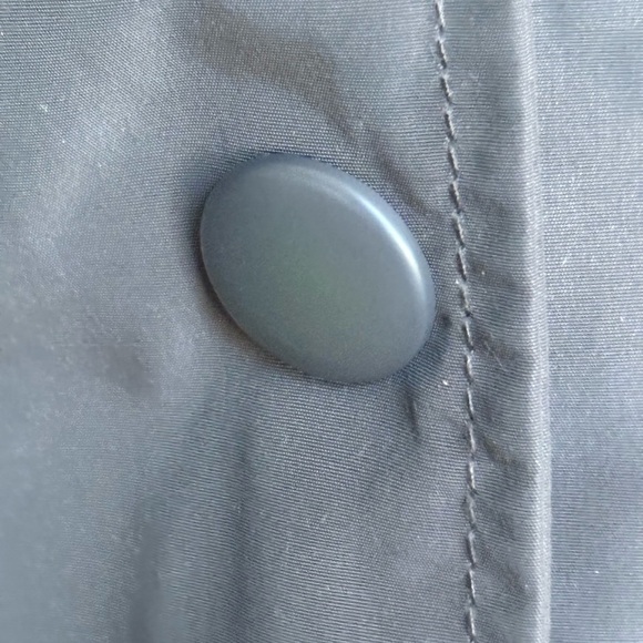 NWT Zara The Amanda Oversized Charcoal Gray Hooded Raincoat Jacket M/L - Picture 10 of 14